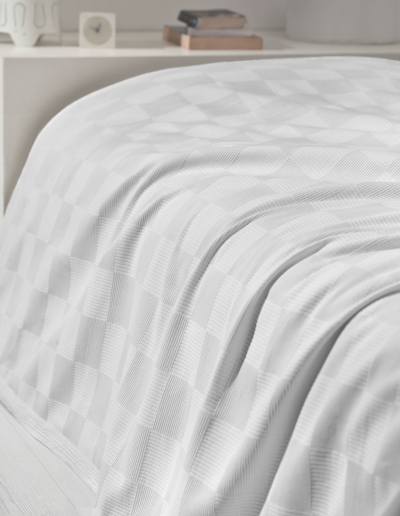 Lüx Karo Çift Kişilik Pike (200X230)